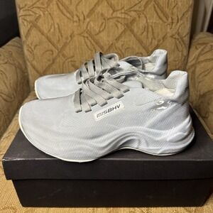 MISBHV REFLECTIVE MOON TRAINER SNEAKERS, Grey/Silver, US Men's‎ 41